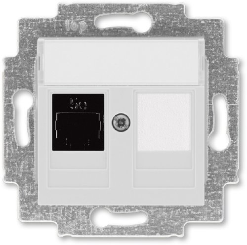 Розетка компьютерная без рамки ABB EPJ Levit 1-м. RJ45 5e серый фото Розетка компьютерная без рамки ABB EPJ Levit 1-м. RJ45 5e серый картинка